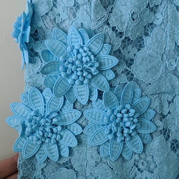 Maggie London blue lace dress - Picture 2 of 3